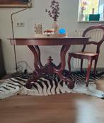 Antieke Mahonie Tafel met Spinnekop Poot + 4 Stoelen, Ophalen