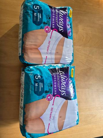 2xAlways Discreet Broekjes M na zwangerschap niet meer nodig beschikbaar voor biedingen