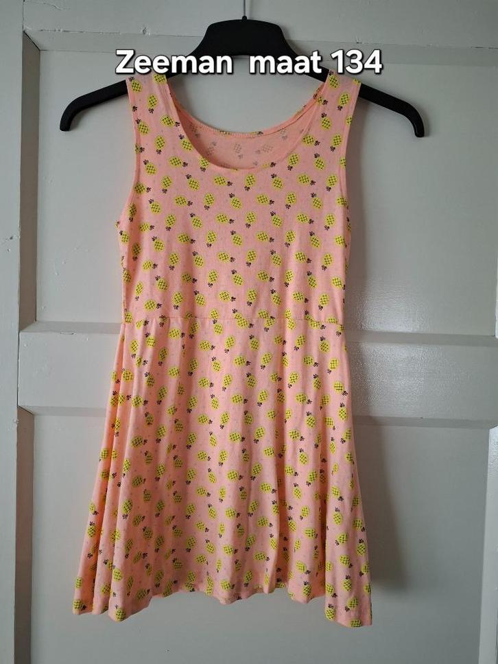 3 zomerjurkjes maat 128/134 in mooie staat!, Kinderen en Baby's, Kinderkleding | Maat 128, Zo goed als nieuw, Meisje, Jurk of Rok