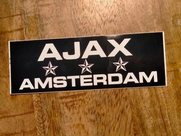  Ajax Amsterdam 3 sterren logo sticker voetbal club sport  beschikbaar voor biedingen