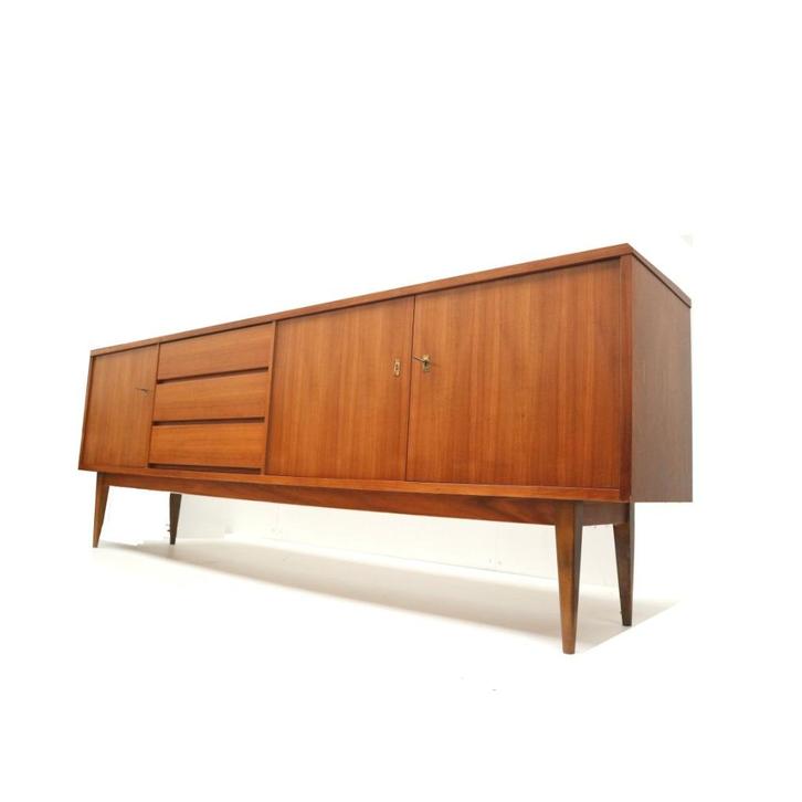 Vintage design dressoir jaren '60 '70 retro midcentury kast, Huis en Inrichting, Kasten | Dressoirs, Gebruikt, 150 tot 200 cm