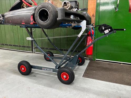 Handmatige pitkar, kartbok, lift, slebus, trolley, karting, Sport en Fitness, Karting, Zo goed als nieuw, Kart, Ophalen of Verzenden