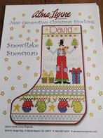 borduurpatroon kerstsok van alma lynne david, Ophalen of Verzenden, Zo goed als nieuw, Handborduren, Patroon