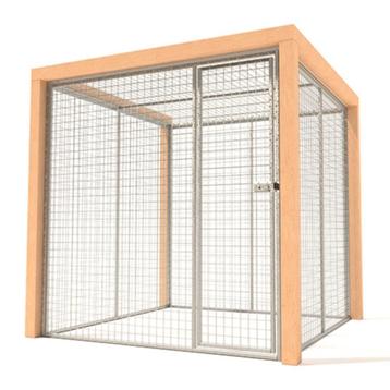 *NIEUW* kattenren gegalvaniseerd + Douglas hout constructie beschikbaar voor biedingen