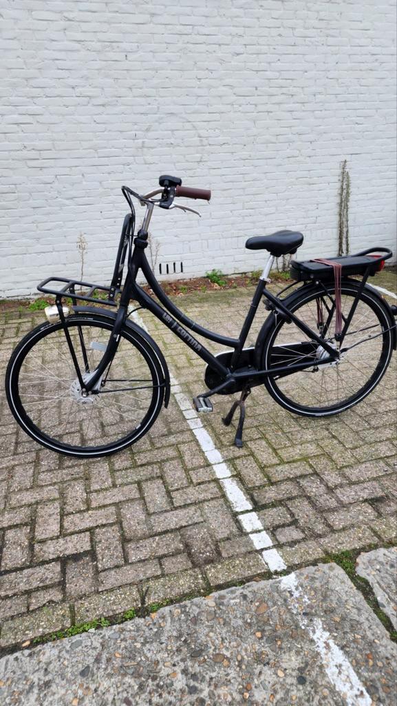 Cortina L4 Ecomo - Zwart Mat, Fietsen en Brommers, Fietsen | Dames | Damesfietsen, Gebruikt, Overige merken, Versnellingen, 53 tot 56 cm