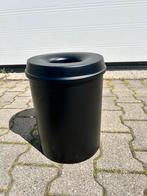 6 zwarte vuurdovende prullenbakken, Ophalen, Zo goed als nieuw, Minder dan 50 cm