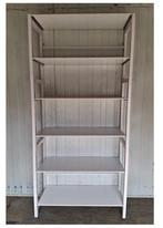 Degelijke Witte Massief Houten Stellingen 275 x 80 x 50, Ophalen, Zo goed als nieuw
