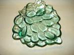 Decoratieve SCHAAL, GLAS, Bladmotief, Ophalen of Verzenden