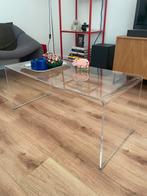 Plexiglas doorzichtige salontafel transparant, Ophalen, 50 tot 100 cm, Zo goed als nieuw, Minder dan 50 cm