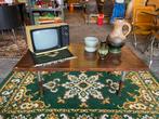 Vintage jaren 60/70 donker bruin houten salon tafel, Huis en Inrichting, Tafels | Salontafels, Ophalen, Gebruikt, Vintage, ?