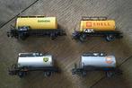 Marklin HO 4 ketelwagons Biodiesel / Shell / BP / Gulf, Wisselstroom, Gebruikt, Wagon, Ophalen of Verzenden
