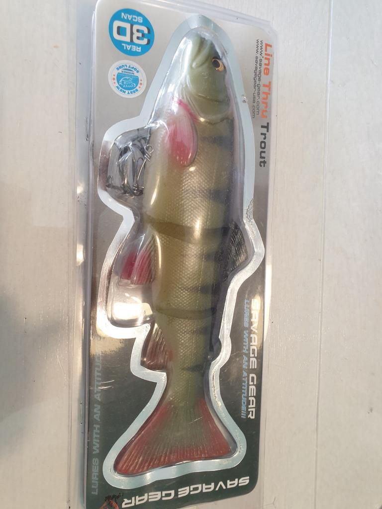 Savage Gear Line Thru Trout 25cm Nieuw, Watersport en Boten, Hengelsport | Roofvissen, Ophalen of Verzenden, Nieuw, Overige typen