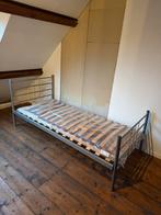 Metalen bedframe met extra lattenbodem, Ophalen, 90 cm, Eenpersoons, Nieuw