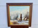 H. Sanders | Molengezicht | Klassiek Schilderij, Antiek en Kunst, Ophalen of Verzenden