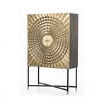 Kabinet Noa 2-deurs Mango Hout & Metaal, 100 tot 150 cm, Nieuw, 25 tot 50 cm, Overige houtsoorten