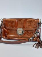 Vintage Prada tas metallic bruin inclusief dustbag, Handtas, Gebruikt, Bruin, Verzenden