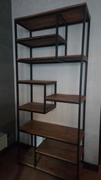 Mooie mango houten vakkenkast - 195cm hoog, Huis en Inrichting, Kasten | Boekenkasten, Ophalen, Met plank(en), Gebruikt, 100 tot 150 cm