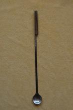 Long drink lepel, houten heft geklonken, Ophalen of Verzenden, Gebruikt, Rvs of Chroom, Los bestek