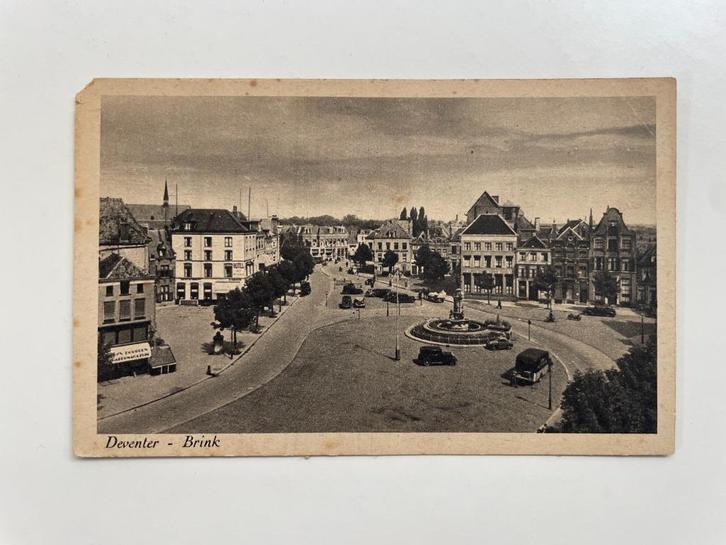 D798 Oude ansichtkaart Deventer : Brink, Verzamelen, Ansichtkaarten | Nederland, Ongelopen, Overijssel, Voor 1920, Ophalen of Verzenden