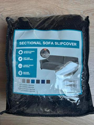 Nieuwe Stretch Velvet Hoekbankhoes beschikbaar voor biedingen