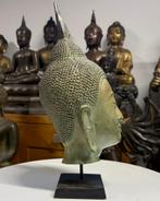 Bronzen Boeddha-hoofd (fragment) 17/19 eeuws, Ophalen of Verzenden, Gebruikt