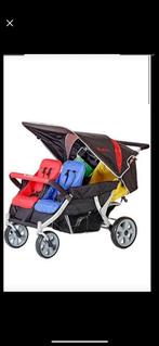 Vierling wagen gastouder, Ophalen of Verzenden, Zo goed als nieuw, Kinderwagen of Buggy