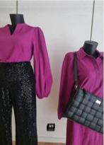 Label DOT - Prachtige blouse maat 42 - Nieuw €109,95, Label DOT, Paars, Maat 42/44 (L), Nieuw