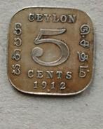 Ceylon, 5 cent 1912 H, Ophalen of Verzenden, Zuid-Azië, Losse munt