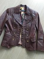 Dames Leren jas vintage - bruin, Ophalen of Verzenden, Zo goed als nieuw, Maat 38/40 (M), Bruin