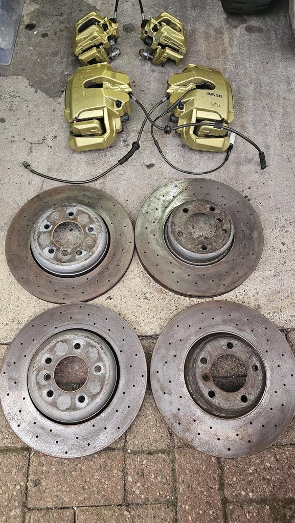 Upgrade Remschijven set remklauwen rembloken set voorzijde g, Auto-onderdelen, Remmen en Aandrijving, BMW, Gebruikt, Herkomst onderdeel bekend