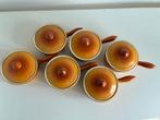Set van 6 Ramekines  Parafue Maastricht oranje, Antiek en Kunst, Antiek | Servies los, Ophalen of Verzenden