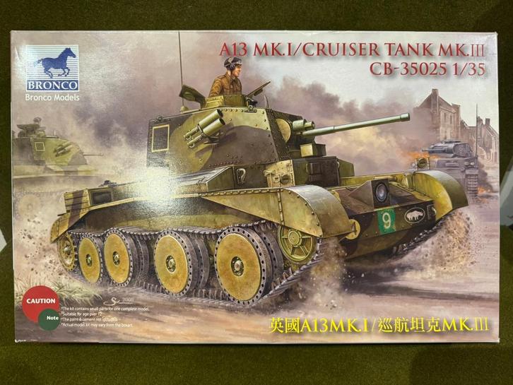 Bronco CB-35025 1/35 British Cruiser tank MK III, Hobby en Vrije tijd, Modelbouw | Auto's en Voertuigen, Nieuw, Tank, 1:32 tot 1:50