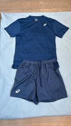 Sportieve Asics korte broek en t-shirt luchtige stof M️☀️, Kleding | Heren, Sportkleding, Blauw, Algemeen, Asics, Maat 48/50 (M)