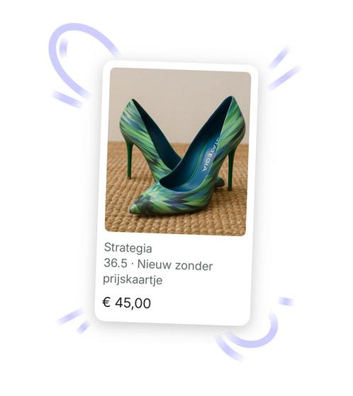 Luxe Italiaanse pumps STRATEGIA, Kleding | Dames, Schoenen, Zo goed als nieuw, Groen, Ophalen of Verzenden