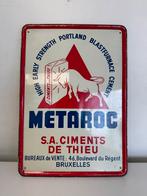 Vintage Metaroc Reclamebord, Antiek en Kunst, Ophalen