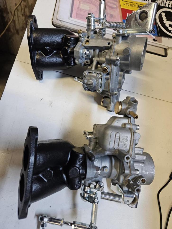 Weber 34 ICT Carburateurs - Set van 2, Auto-onderdelen, Brandstofsystemen, Universele onderdelen, Gereviseerd, Ophalen of Verzenden