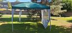 Partytent 3x3 meter - Groen/Wit, Tuin en Terras, Partytenten, Gebruikt, Opvouwbaar, Partytent, Minder dan 4 meter