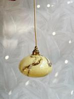 Vintage Art Deco hanglamp gemarmerd glas, Huis en Inrichting, Lampen | Hanglampen, -, -, Ophalen of Verzenden, -
