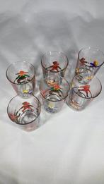 Vintage glazen – set van 6 met kindermotief, Ophalen of Verzenden
