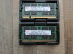 Hynix hymp512s64bp8-c4 ab 1gb DDR2 geheugen 2 stuks, Ophalen, Zo goed als nieuw, DDR2, Laptop
