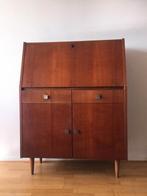 Vintage teakhouten secretaire houten bureau teak hout, Ophalen, Gebruikt, Mid century modern, .