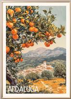 Prachtige kwalitatieve poster Andalucië A1 formaat, Verzenden, Zo goed als nieuw, Rechthoekig Staand, Film en Tv