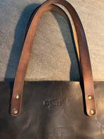 Bruine WEZ BEY Shopper leer schoudertas, Ophalen of Verzenden, Gebruikt, Bruin, Shopper