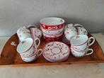 12 kop en schotels+ 4 schalen Room Seven Butterfly, Antiek en Kunst, Ophalen of Verzenden
