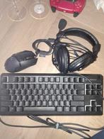 Gameset Steelseries Toetsenbord, Logitech Muis en headset, Computers en Software, Toetsenborden, Ophalen of Verzenden