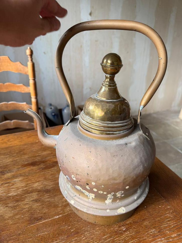Oude Koperen Waterketel / Theeketel, Antiek en Kunst, Antiek | Koper en Brons, Ophalen of Verzenden