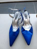 Nieuwe blauwe satijnen slingback pumps maat 40 merk Ronoche, Ronoche, Pumps, Blauw, Nieuw