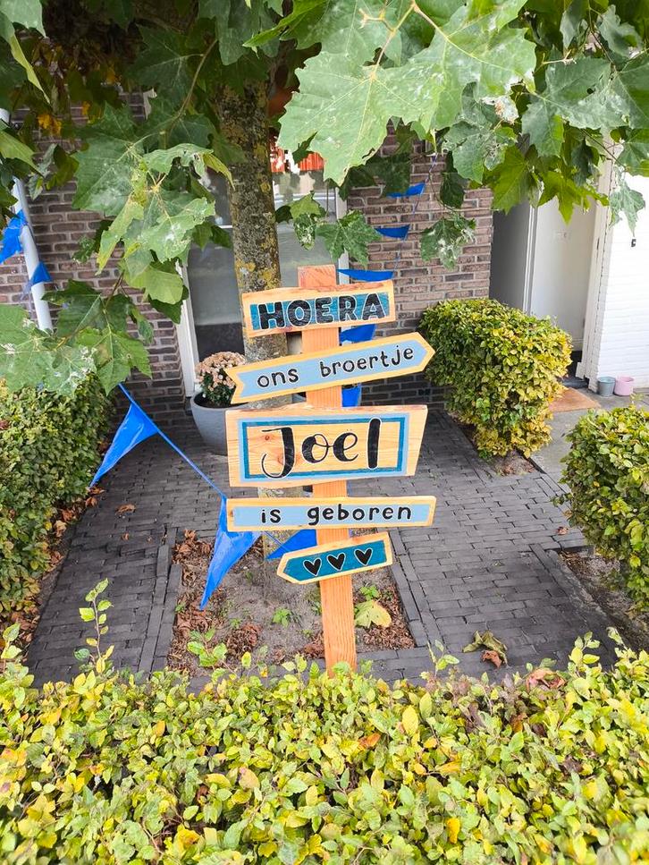 Geboortebord met eigen naam, Kinderen en Baby's, Kraamcadeaus en Geboorteborden, Nieuw, Geboortebord, Ophalen