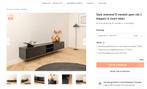 Zwevend TV Meubel zwart eiken, Huis en Inrichting, Kasten | Televisiemeubels, Ophalen, Zwart Eiken, 150 tot 200 cm, Eikenhout