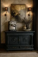 Prachtige sfeervolle authentieke Commode, kast barista, Ophalen, 50 tot 70 cm, Voetruimte, 100 cm of meer